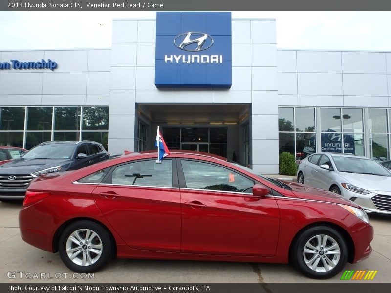 Venetian Red Pearl / Camel 2013 Hyundai Sonata GLS