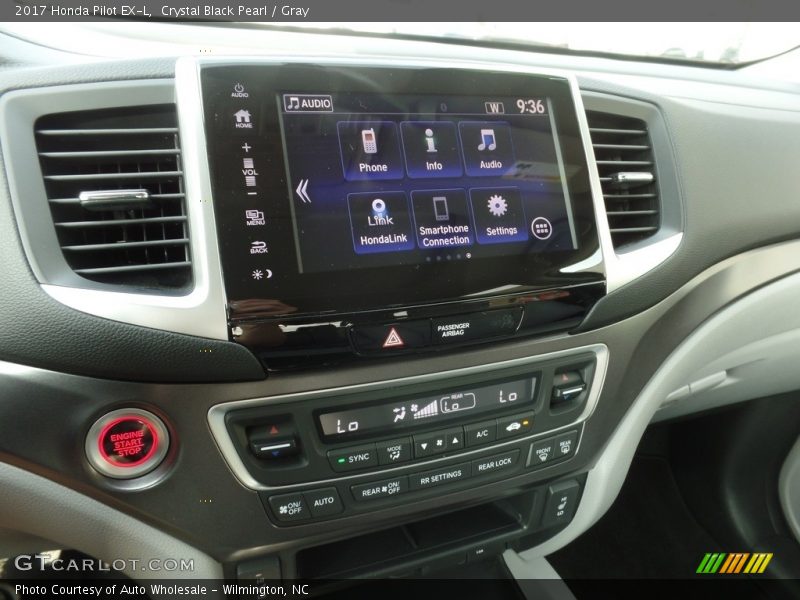 Crystal Black Pearl / Gray 2017 Honda Pilot EX-L