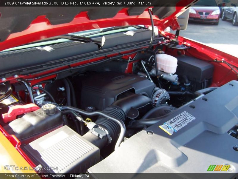 Victory Red / Dark Titanium 2009 Chevrolet Silverado 3500HD LS Regular Cab 4x4