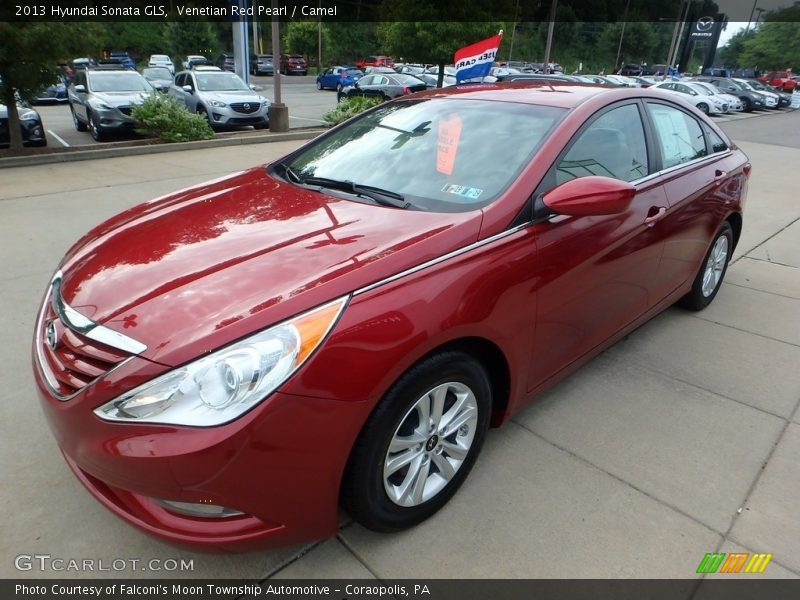 Venetian Red Pearl / Camel 2013 Hyundai Sonata GLS