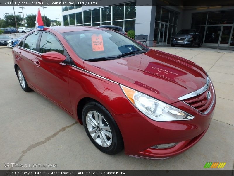 Venetian Red Pearl / Camel 2013 Hyundai Sonata GLS
