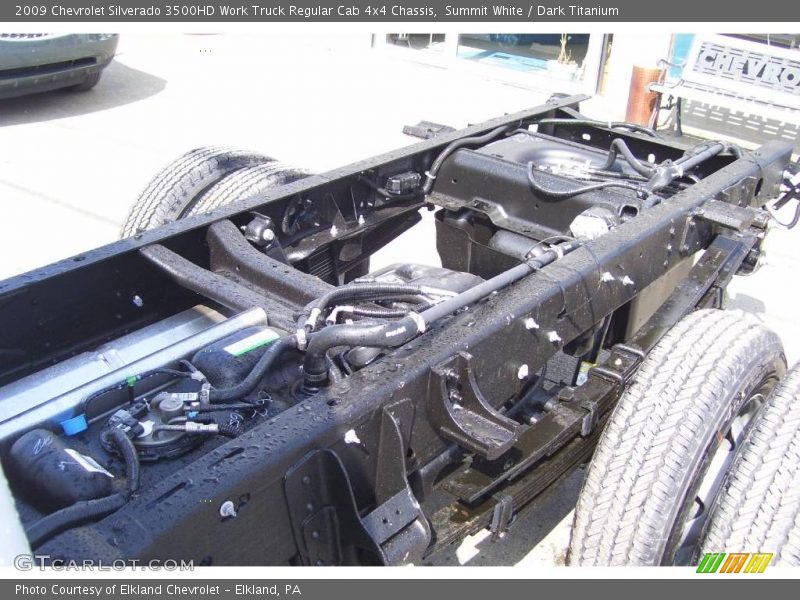 Summit White / Dark Titanium 2009 Chevrolet Silverado 3500HD Work Truck Regular Cab 4x4 Chassis