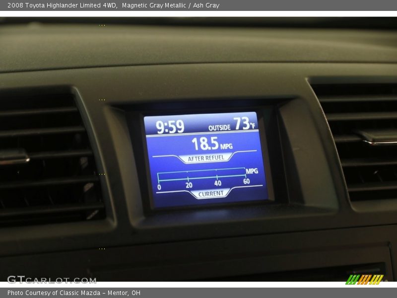 Magnetic Gray Metallic / Ash Gray 2008 Toyota Highlander Limited 4WD