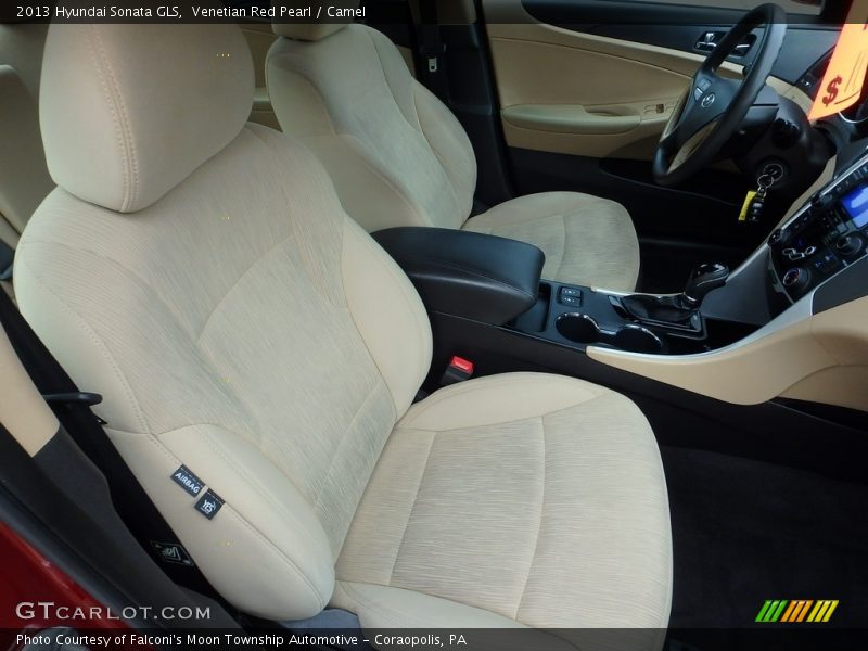 Venetian Red Pearl / Camel 2013 Hyundai Sonata GLS