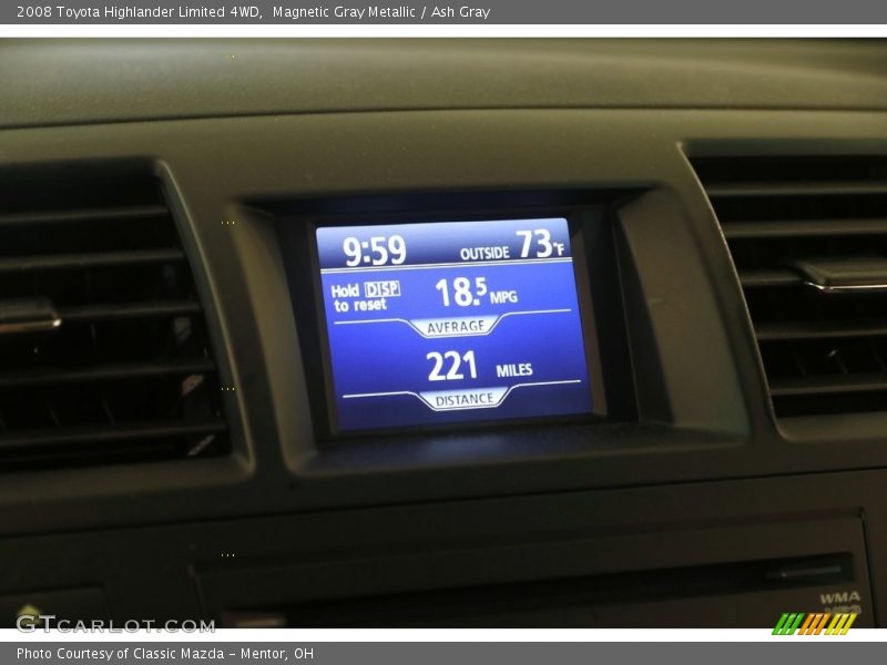 Magnetic Gray Metallic / Ash Gray 2008 Toyota Highlander Limited 4WD