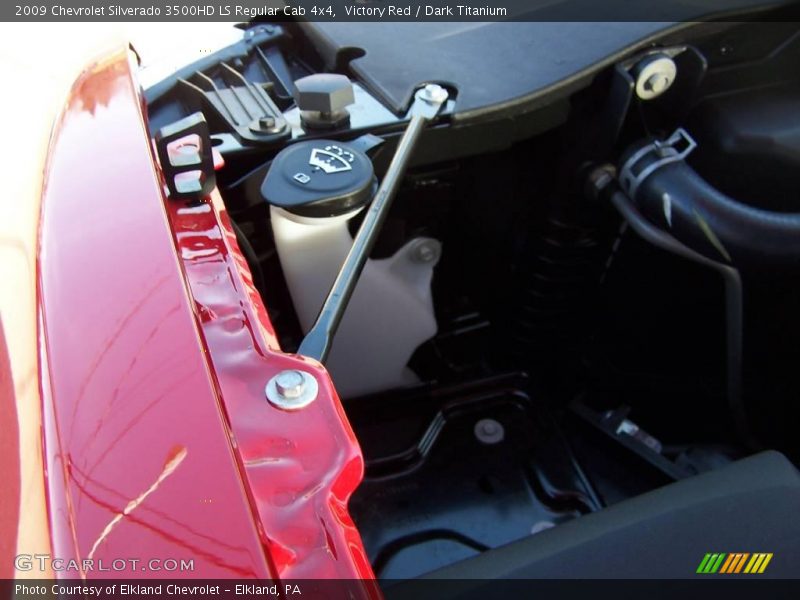 Victory Red / Dark Titanium 2009 Chevrolet Silverado 3500HD LS Regular Cab 4x4
