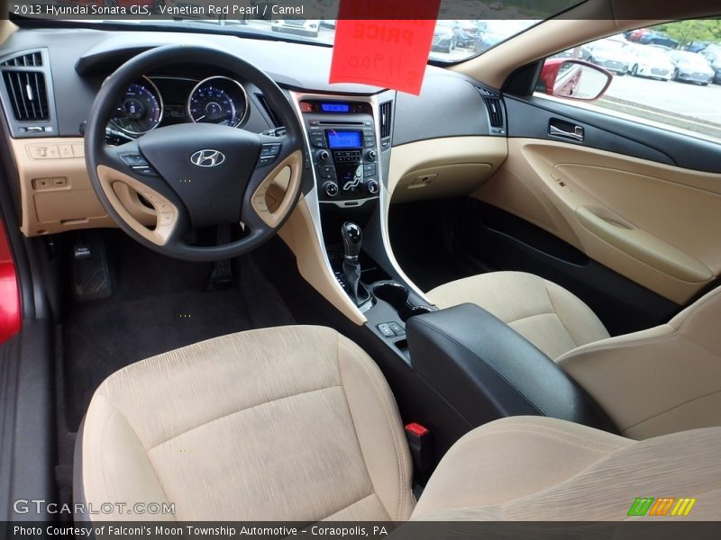 Venetian Red Pearl / Camel 2013 Hyundai Sonata GLS