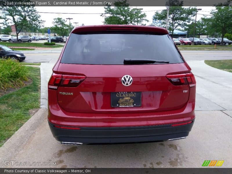 Cardinal Red Metallic / Storm Gray 2018 Volkswagen Tiguan S