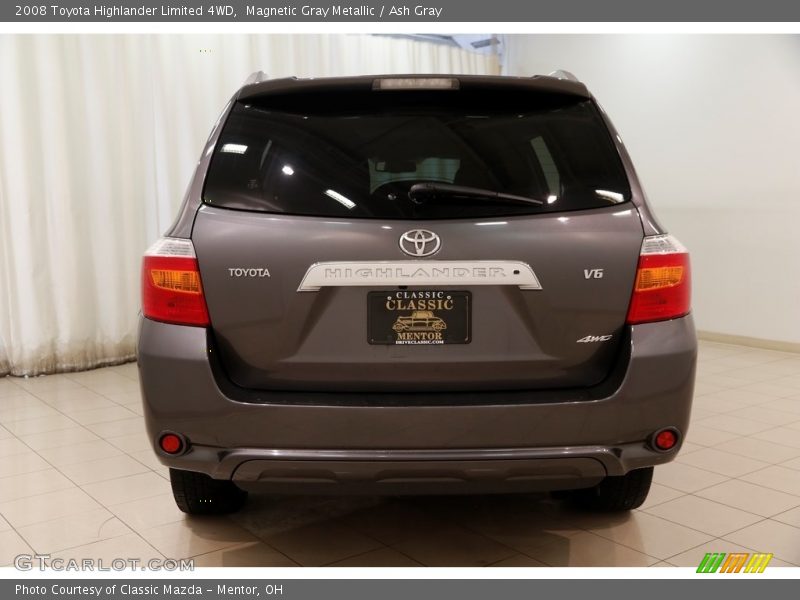 Magnetic Gray Metallic / Ash Gray 2008 Toyota Highlander Limited 4WD