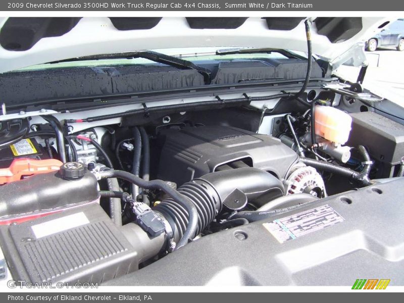Summit White / Dark Titanium 2009 Chevrolet Silverado 3500HD Work Truck Regular Cab 4x4 Chassis