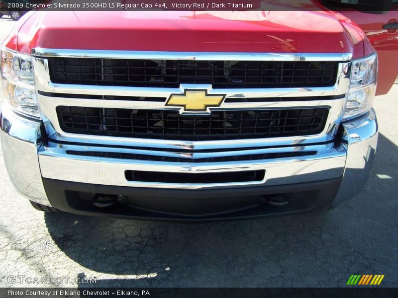 Victory Red / Dark Titanium 2009 Chevrolet Silverado 3500HD LS Regular Cab 4x4