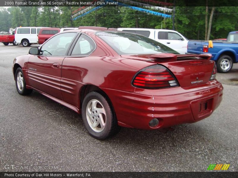 Redfire Metallic / Dark Pewter 2000 Pontiac Grand Am SE Sedan