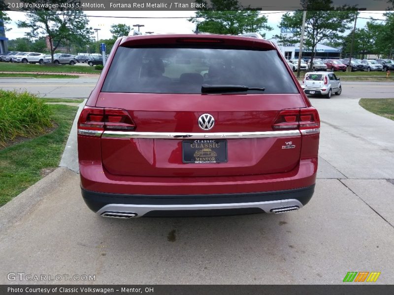 Fortana Red Metallic / Titan Black 2018 Volkswagen Atlas S 4Motion