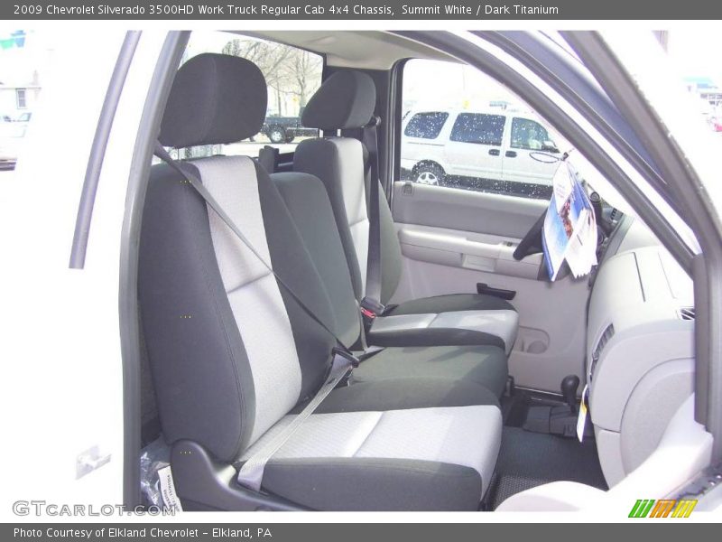 Summit White / Dark Titanium 2009 Chevrolet Silverado 3500HD Work Truck Regular Cab 4x4 Chassis