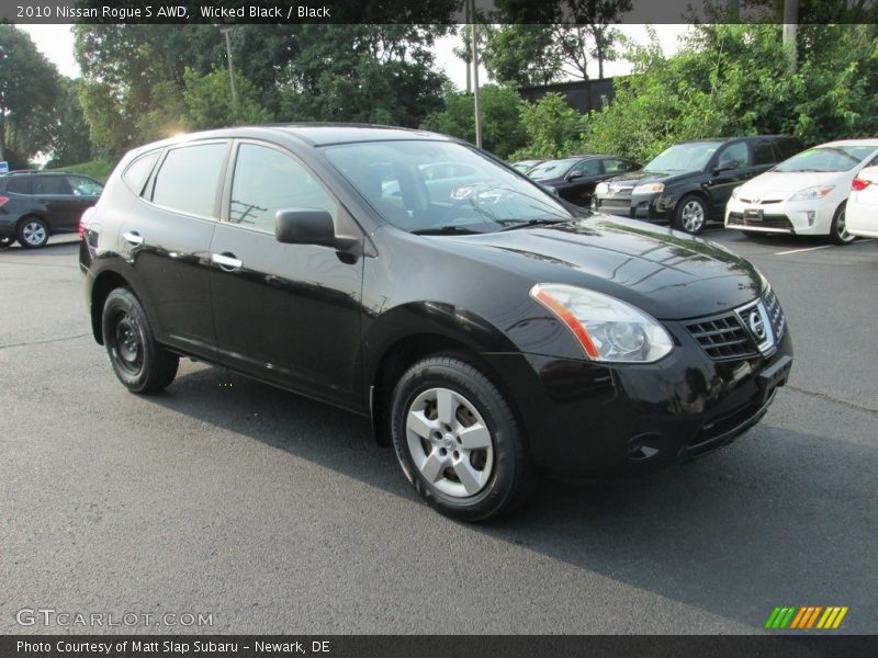 Wicked Black / Black 2010 Nissan Rogue S AWD