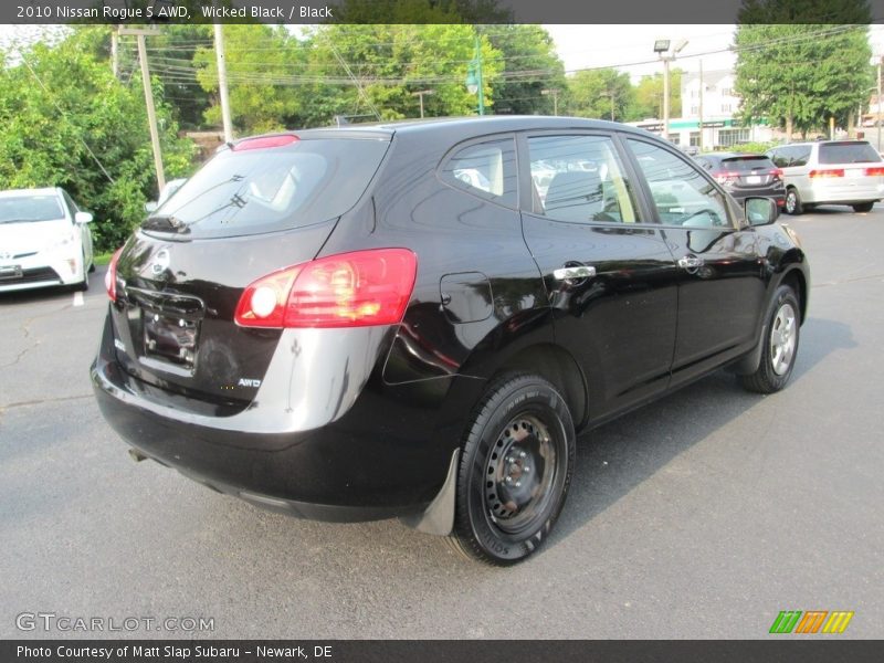 Wicked Black / Black 2010 Nissan Rogue S AWD