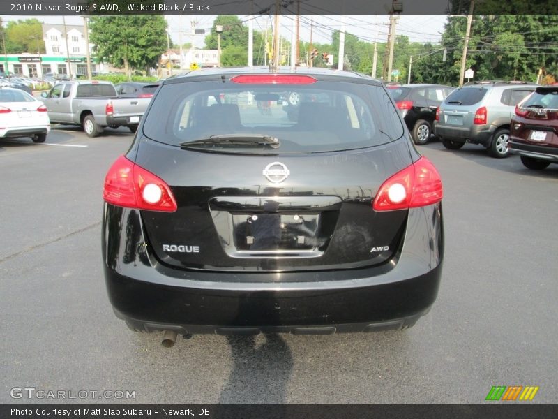 Wicked Black / Black 2010 Nissan Rogue S AWD