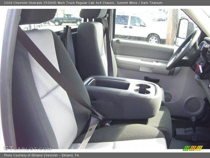 Summit White / Dark Titanium 2009 Chevrolet Silverado 3500HD Work Truck Regular Cab 4x4 Chassis