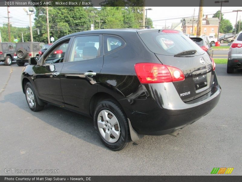Wicked Black / Black 2010 Nissan Rogue S AWD