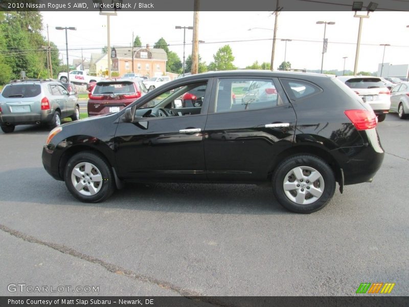 Wicked Black / Black 2010 Nissan Rogue S AWD
