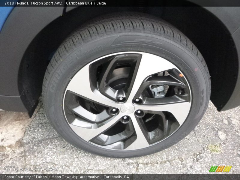 Caribbean Blue / Beige 2018 Hyundai Tucson Sport AWD