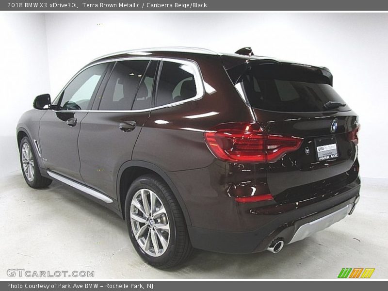 Terra Brown Metallic / Canberra Beige/Black 2018 BMW X3 xDrive30i