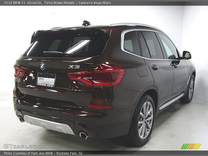 Terra Brown Metallic / Canberra Beige/Black 2018 BMW X3 xDrive30i
