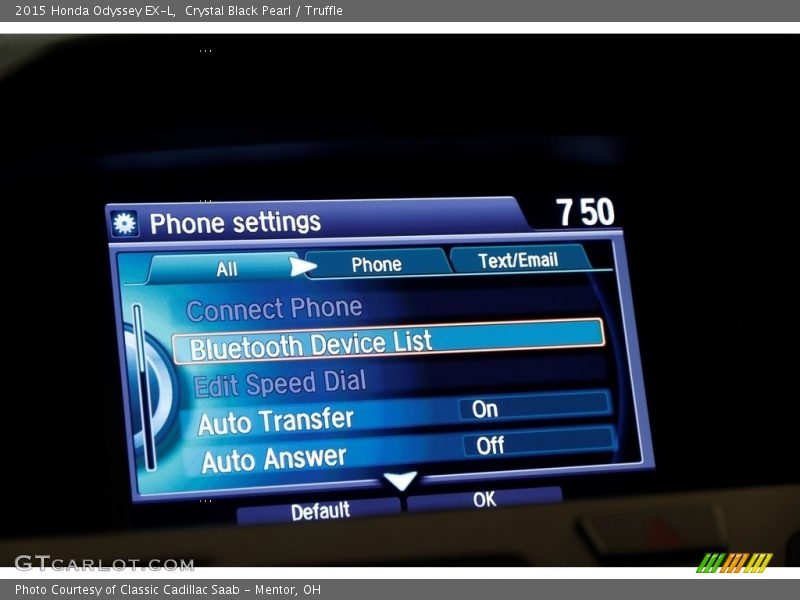 Crystal Black Pearl / Truffle 2015 Honda Odyssey EX-L