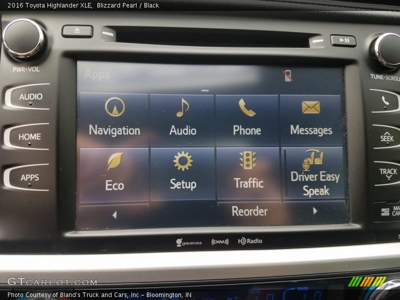 Blizzard Pearl / Black 2016 Toyota Highlander XLE