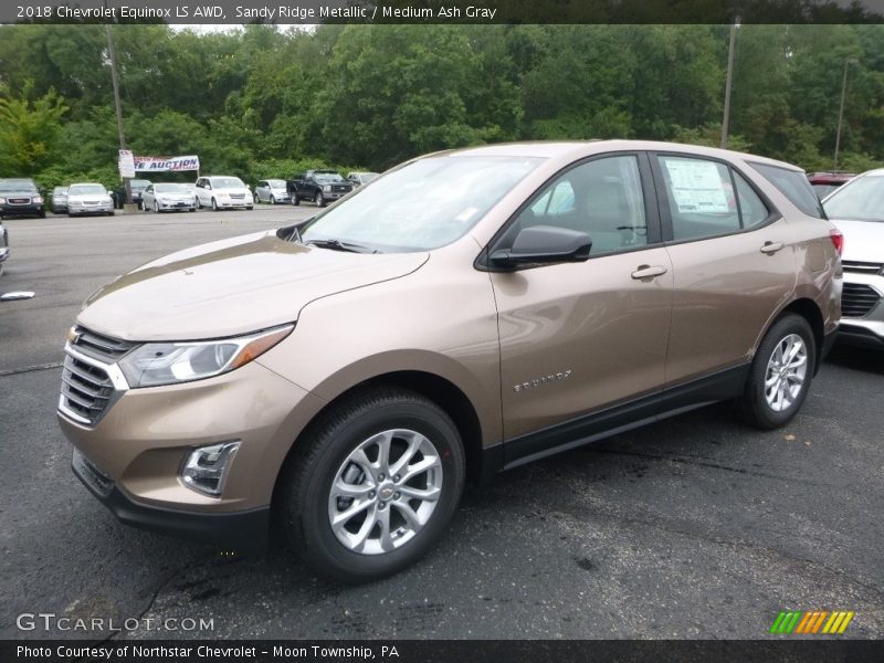Sandy Ridge Metallic / Medium Ash Gray 2018 Chevrolet Equinox LS AWD