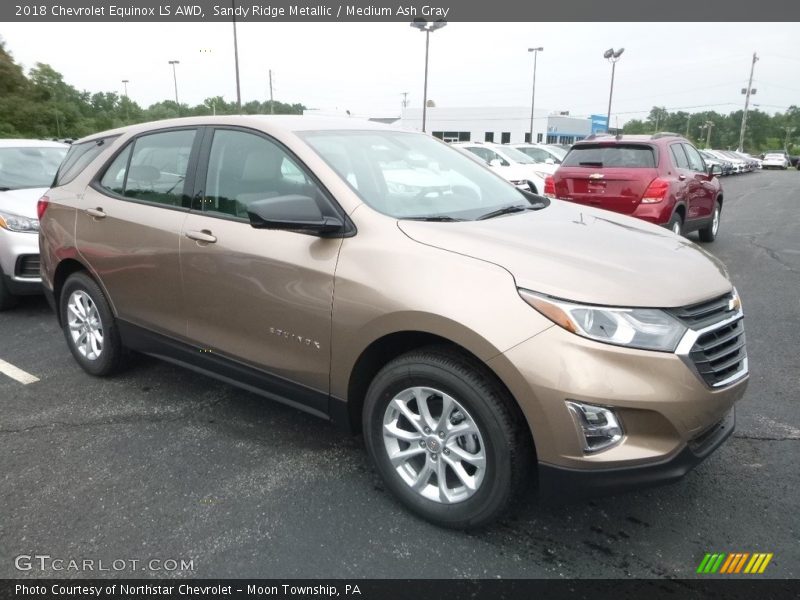 Sandy Ridge Metallic / Medium Ash Gray 2018 Chevrolet Equinox LS AWD