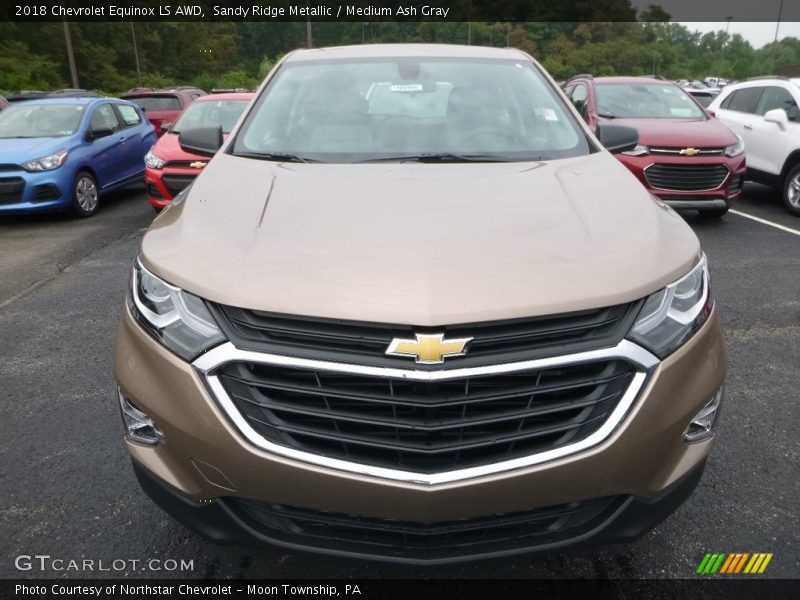 Sandy Ridge Metallic / Medium Ash Gray 2018 Chevrolet Equinox LS AWD