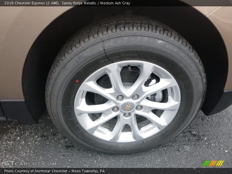 Sandy Ridge Metallic / Medium Ash Gray 2018 Chevrolet Equinox LS AWD
