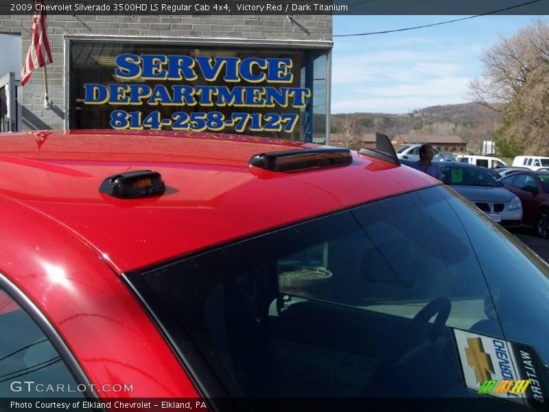 Victory Red / Dark Titanium 2009 Chevrolet Silverado 3500HD LS Regular Cab 4x4