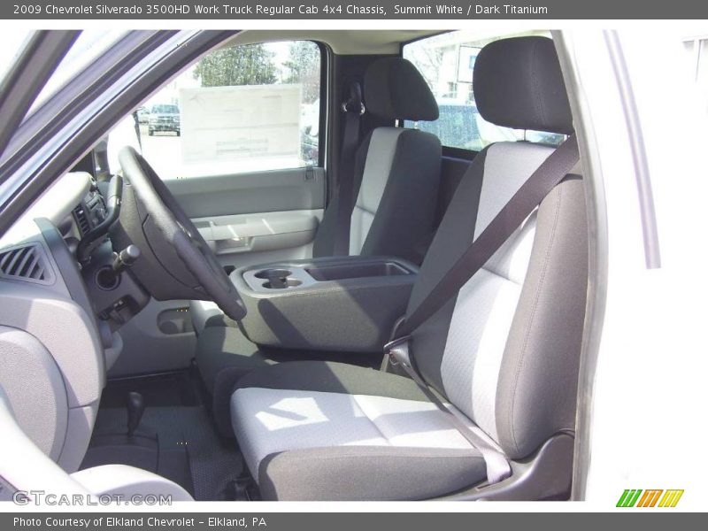 Summit White / Dark Titanium 2009 Chevrolet Silverado 3500HD Work Truck Regular Cab 4x4 Chassis