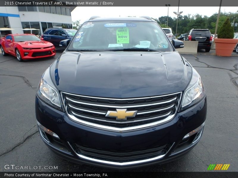 Blue Velvet Metallic / Ebony 2015 Chevrolet Traverse LT AWD