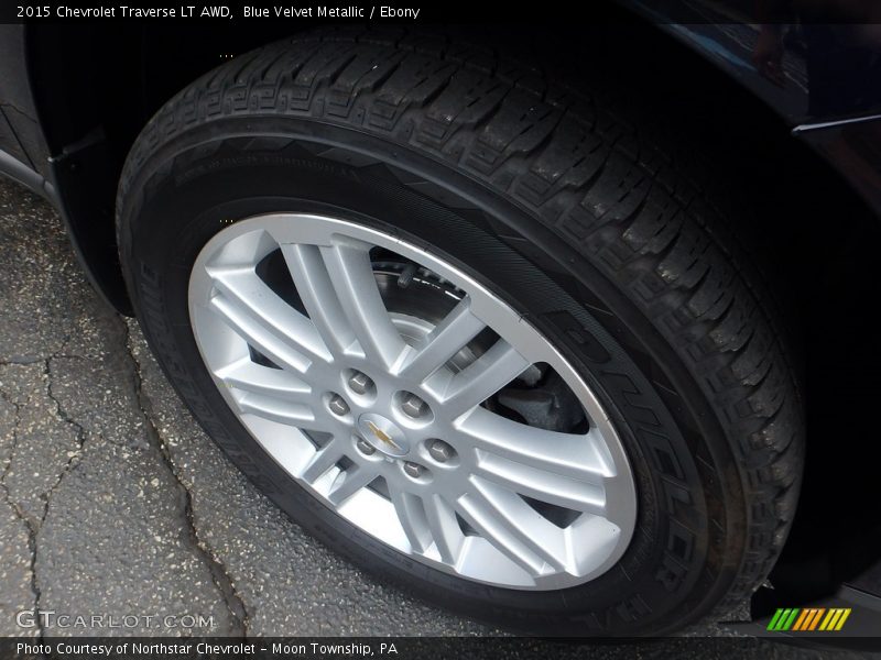 Blue Velvet Metallic / Ebony 2015 Chevrolet Traverse LT AWD