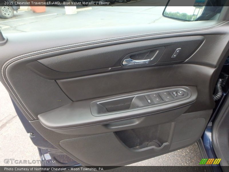 Blue Velvet Metallic / Ebony 2015 Chevrolet Traverse LT AWD