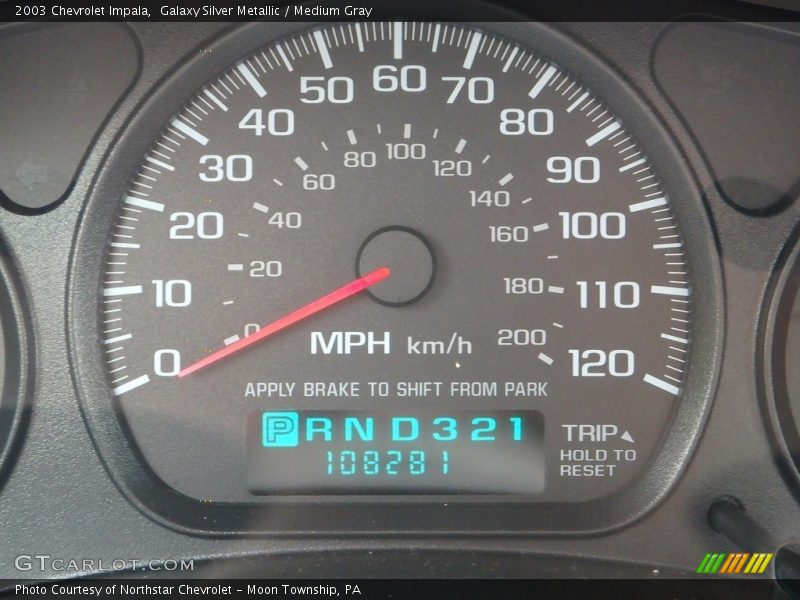Galaxy Silver Metallic / Medium Gray 2003 Chevrolet Impala