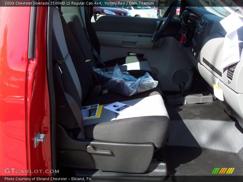 Victory Red / Dark Titanium 2009 Chevrolet Silverado 3500HD LS Regular Cab 4x4