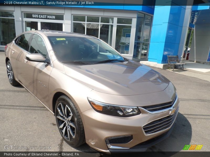 Sandy Ridge Metallic / Jet Black 2018 Chevrolet Malibu LT