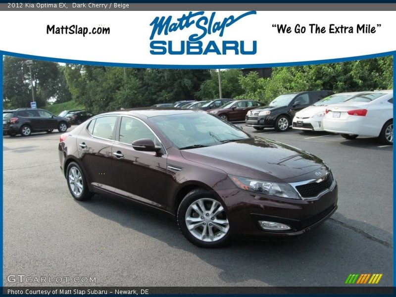 Dark Cherry / Beige 2012 Kia Optima EX