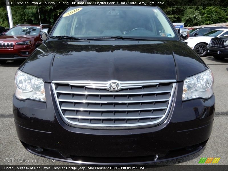Brilliant Black Crystal Pearl / Dark Slate Gray/Light Shale 2010 Chrysler Town & Country Touring