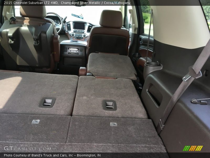 Champagne Silver Metallic / Cocoa/Mahogany 2015 Chevrolet Suburban LTZ 4WD