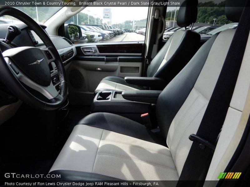 Brilliant Black Crystal Pearl / Dark Slate Gray/Light Shale 2010 Chrysler Town & Country Touring