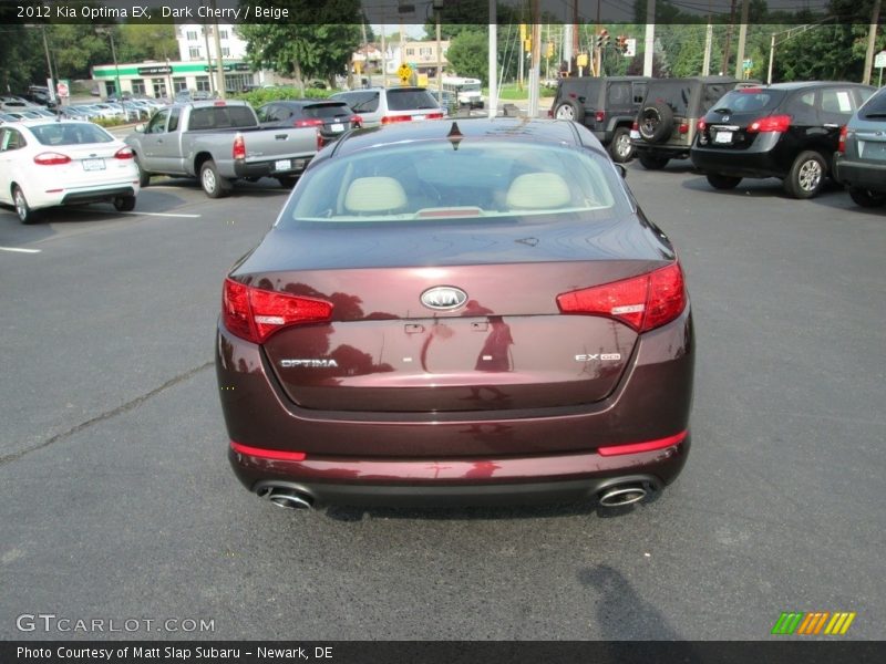 Dark Cherry / Beige 2012 Kia Optima EX