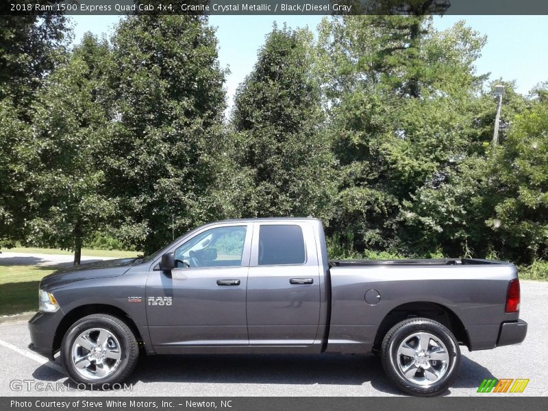 Granite Crystal Metallic / Black/Diesel Gray 2018 Ram 1500 Express Quad Cab 4x4