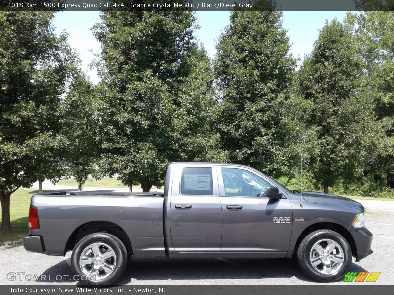 Granite Crystal Metallic / Black/Diesel Gray 2018 Ram 1500 Express Quad Cab 4x4