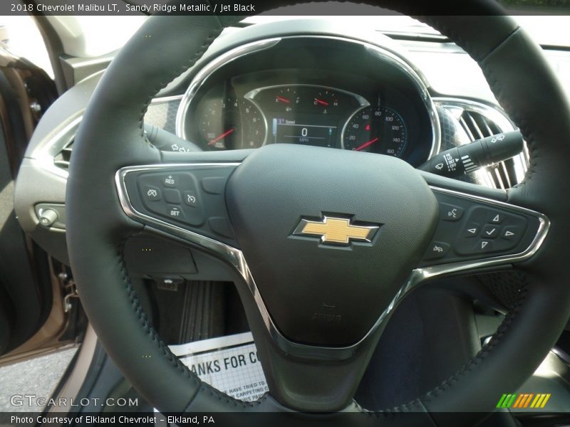 Sandy Ridge Metallic / Jet Black 2018 Chevrolet Malibu LT
