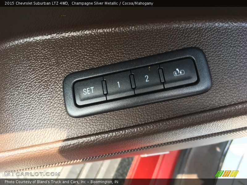 Champagne Silver Metallic / Cocoa/Mahogany 2015 Chevrolet Suburban LTZ 4WD